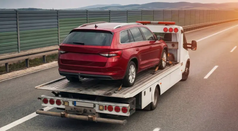 Guincho para carros em Belém – carro sendo carregado em plataforma